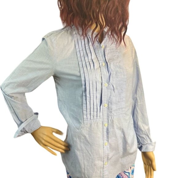 (5 for $25) J.Crew Long Sleeve Button Down Tuxedo Blouse size XSโ - Picture 2 of 7